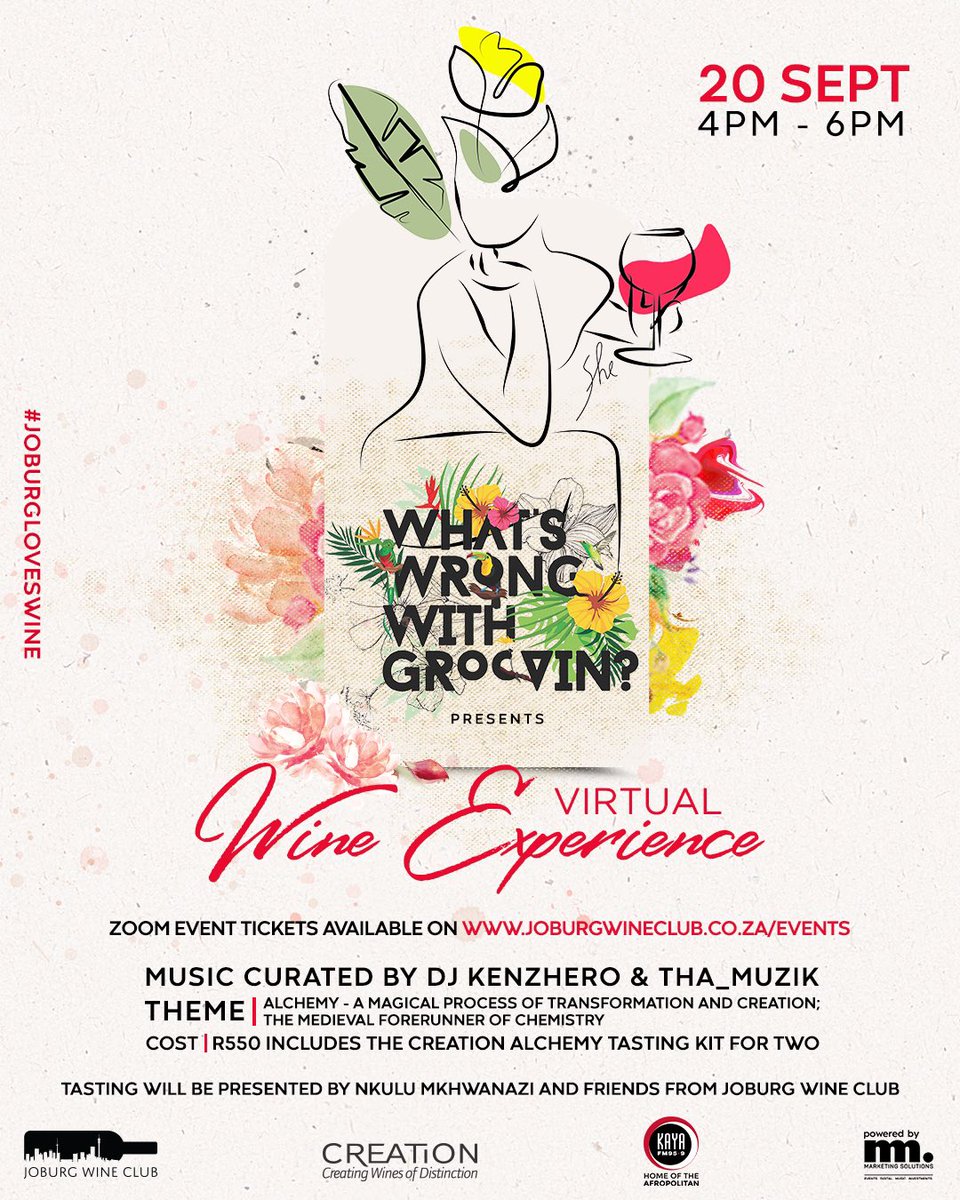 In any other year, by 1 Sept, the Destineers would be gearing up to throw a <a href="/JoburgWineClub/">JoburgWineClub</a> Spring soiree of epic proportions. But alas, it’s 2020, so we’re going virtual with <a href="/creationwines/">Carolyn Martin</a> &amp; <a href="/kayafm95dot9/">Kaya959</a> for a 1st of its kind virtual wine party. Join us destinate.co.za/blog/entry/job…