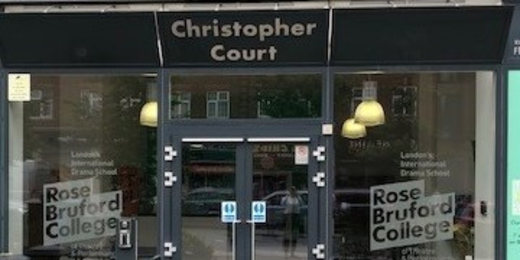 The entrance to Christopher Court in Sidcup, South London.