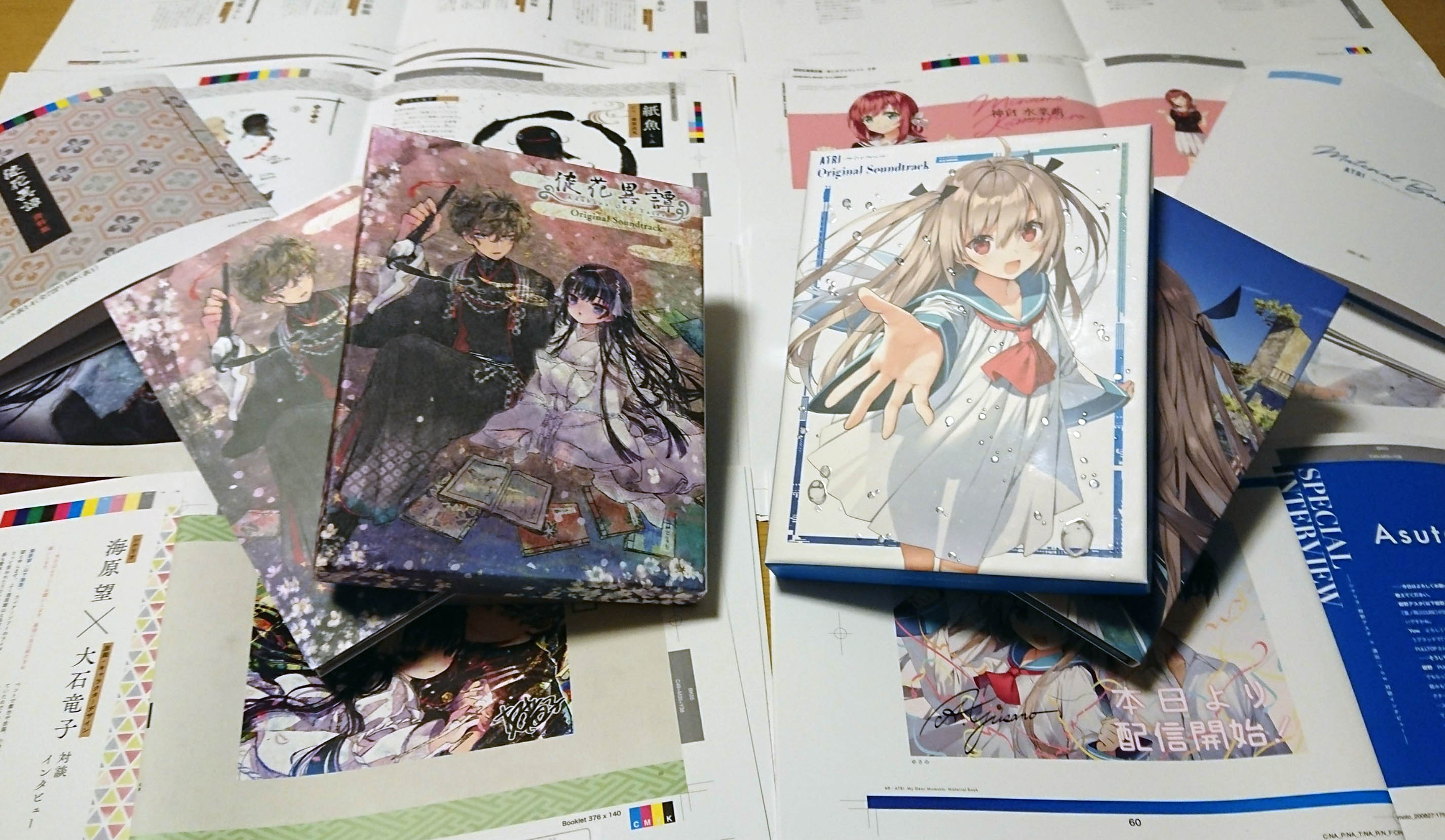 Aniplex Exe アニプレックスエグゼ 10 28発売 Atri 徒花異譚 オリジナルサウンドトラックの有償特典b2タペストリー校正が到着 二つ並べると壮観です 各店舗での有償特典予約期日は2日後の9 6 日 となっておりますので まだご予約されてい
