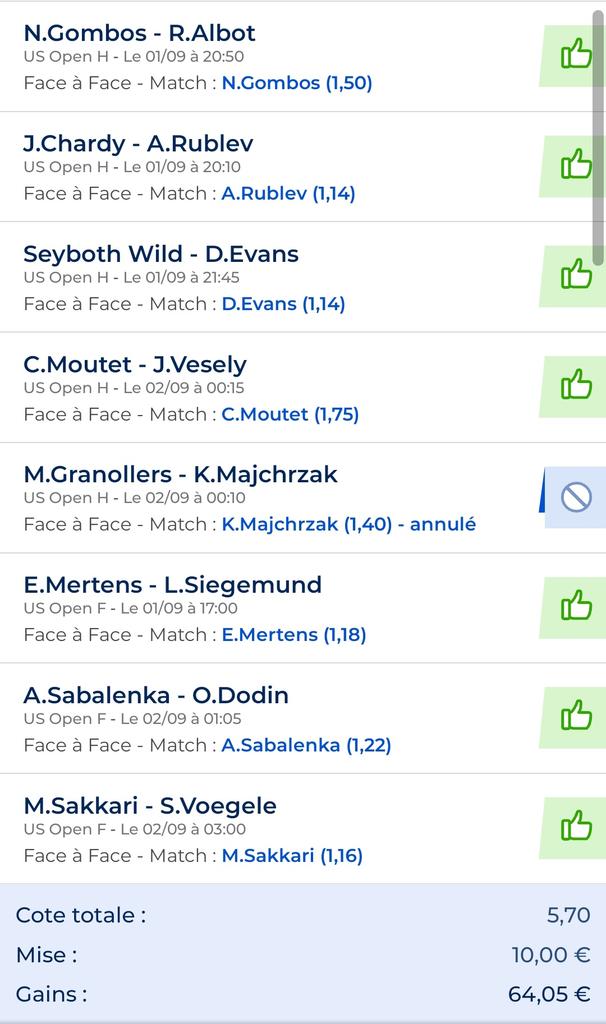 PronosRush's tweet image. Le mini jackpot est enfin tombé ! J'ai eu une période très difficile,ca tourne enfin Énorme journée sur cet Us Open avec :

2.50€ -&amp;gt; 128€ 
10€ -&amp;gt; 64€
+ 3confiances du pass

Je fais gagner 10€ paypal/paysafecard 🎁

Il te suffit juste de RT ce tweet