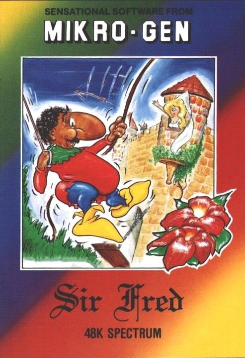  Sir Fred. Made in Spain. 1986La compañía española Made in Spain logró hacer uno de los juegos clásicos de los 8 bits, un auténtico éxito para Spectrum y Amstrad, mas tarde también saldría en MSX, que sobrepasó fronteras siendo uno de los juegos mas vendidos del año en UK