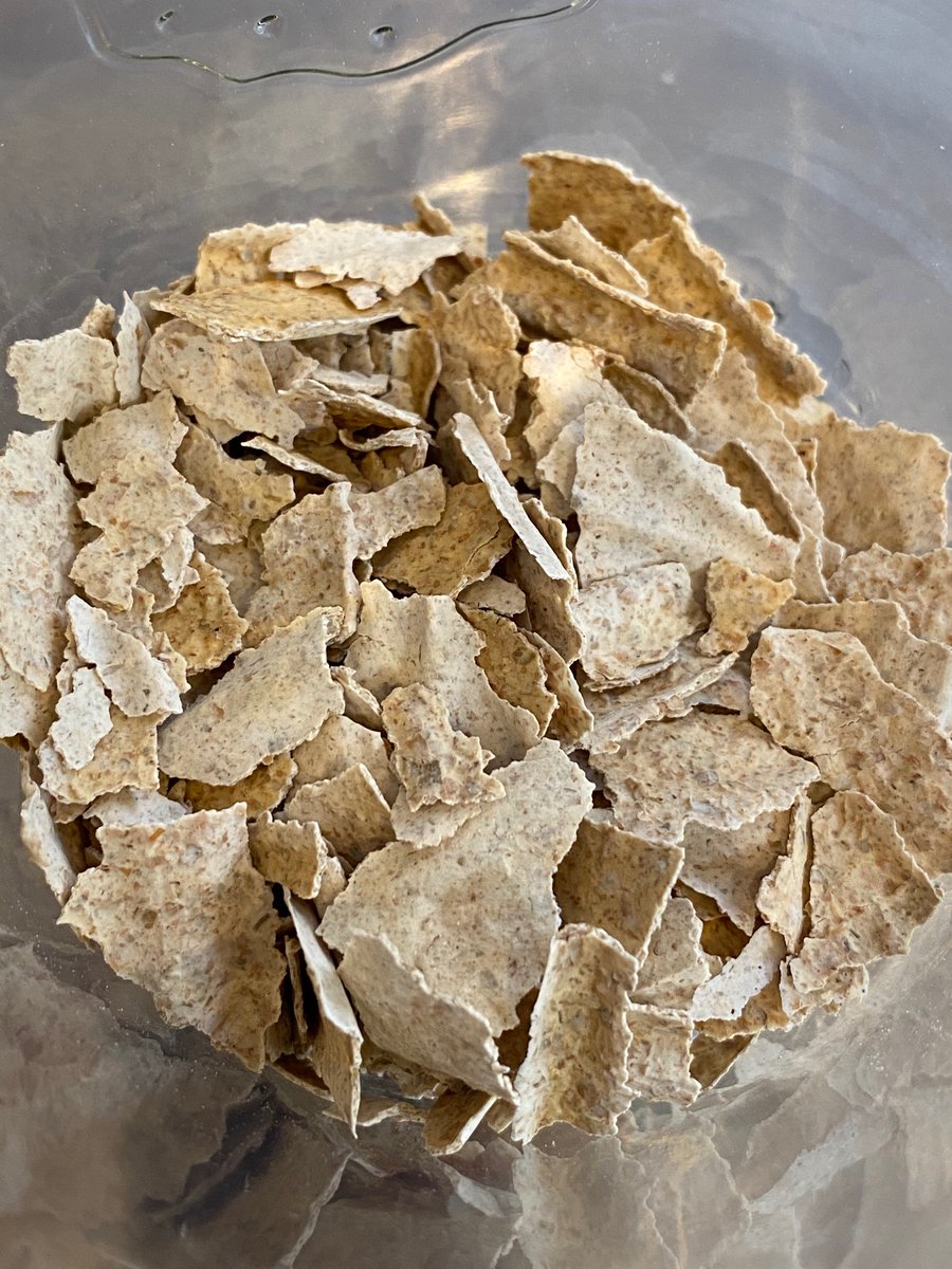 DaintyMonkey's tweet image. I found rye #sourdough starter I dried 3 or 4 years ago. Would it reactivate? Yes, even if it has been forgotten at the back of the cupboard!  Photos: 1 - Dried starter; 2 - after 36 hours and; 3 - after a second feed (1:1:1) it doubled in 7 hours.  #SourdoughSeptember #breadchat