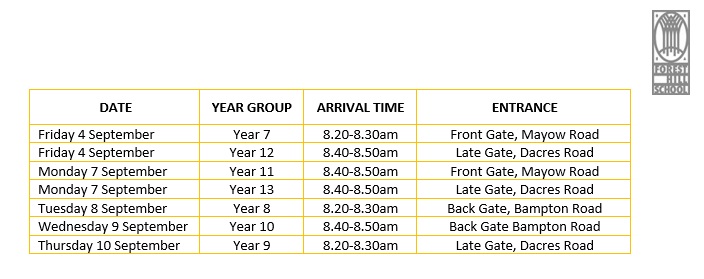 Forest_HillSch's tweet photo. We are really looking forward to welcoming students back to school! To ensure a safe return, please remember that there will be a staggered start to the term. See you soon! #ReturnToSchool2020 https://t.co/elKecwxFv3