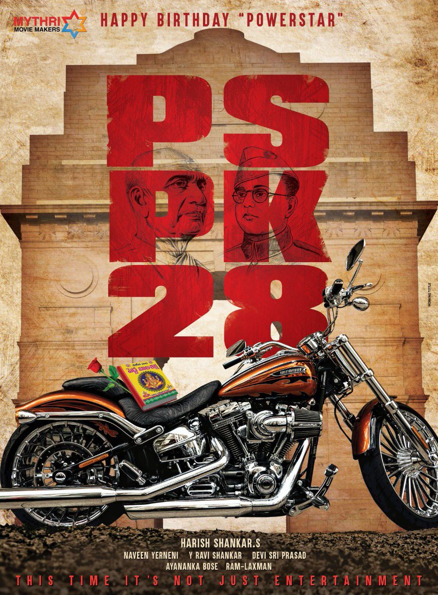 harish2you's tweet image. Here Comes Our Concept Poster ...... 
@PawanKalyan 
@ThisIsDSP 
@MythriOfficial 
@DoP_Bose 
#PSPK28
HAPPY BIRTHDAY 
........ POWER STAR 🤗🤗🤗