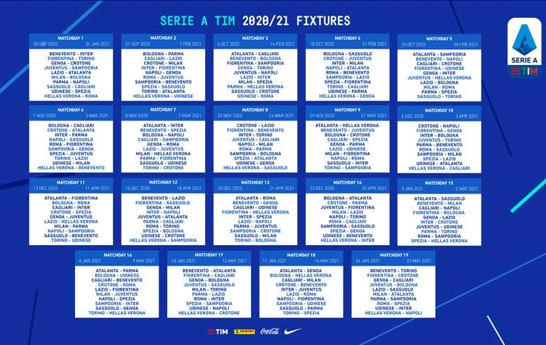 Svelato il calendario della Serie A TIM: Roma-Juventus alla 2ª giornata, il derby di Milano alla 4ª
figc.it/it/federazione…