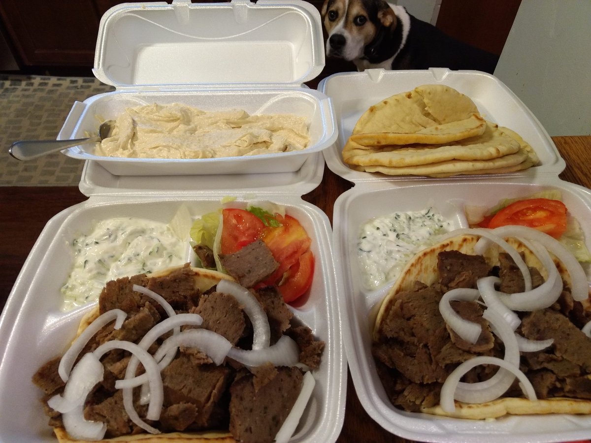 dogmeatsfood's tweet image. @smileyradioshow @NikkiWZPL @JMV1070 can we show some love to Adel's Gyros at 106 and College? Some piece of poo broke into their restaurant recently. Anyone who's been there knows the owner is the nicest guy. And he hooks it up with so much meat