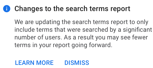 ICYMI: Google Ads search term report will not show all search terms going forward  seroundtable.com/google-ads-sea…