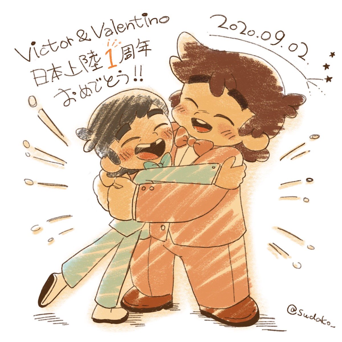 今日はビクター&バレンティノが日本で放送開始してから1年です!おめでとう〜!!!!日本でもファンが増えますように切に願っております。これからも大好き!! #victorandvalentino 