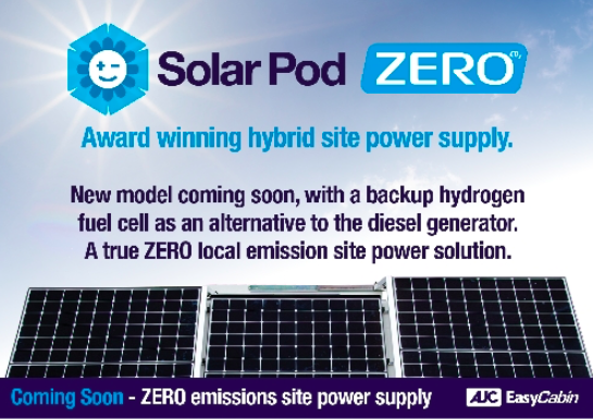 Coming Soon: The #SOLAR Pod #ZERO from <a href="/EasyCabin/">AJC EasyCabin</a>

Taken to the next level with ZERO local #emissions whist still providing the connected #cabins with uninterrupted #power. The Solar Pod (diesel backup) has already proven itself in all uk #Weather conditions to save #Fuel &amp; #CO2