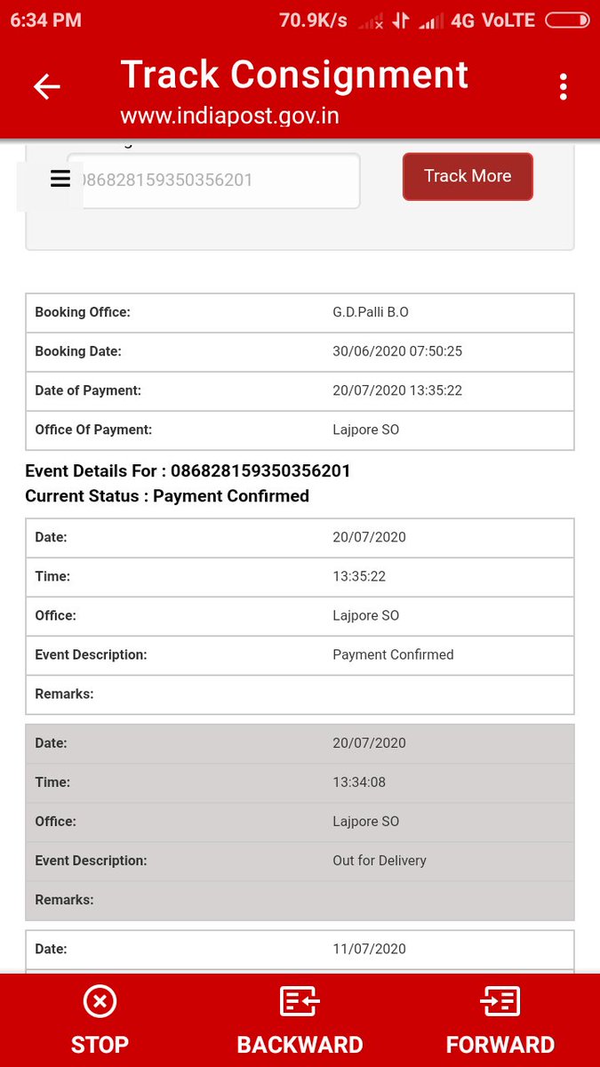 Payment conform on 20:7:2020 but not paid this emo till ...<a href="/IndiaPostOffice/">India Post</a> <a href="/narendramodi/">Narendra Modi</a> <a href="/rsprasad/">Ravi Shankar Prasad</a> ji plz what to i do...Hii postal plz give justice now