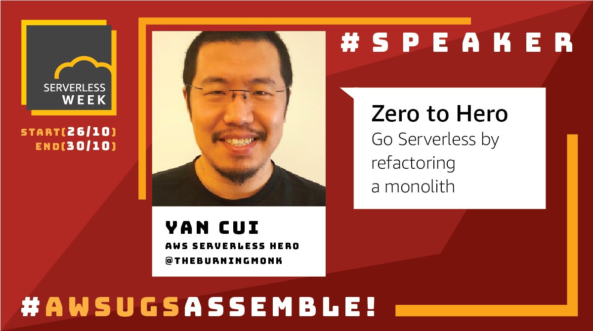 awsusergroupsp's tweet image. 🇧🇷Baita prazer em anunciar que o grande Yan Cui vai fazer a abertura da #Serverless WEEK. 

🇺🇸We are glad to announce that @theburningmonk will be with us to opening the Serverless WEEK. Thanks for being part of this, Yan!

C4P: sessionize.com/awsserverlessw…

#community #awsugsassemble