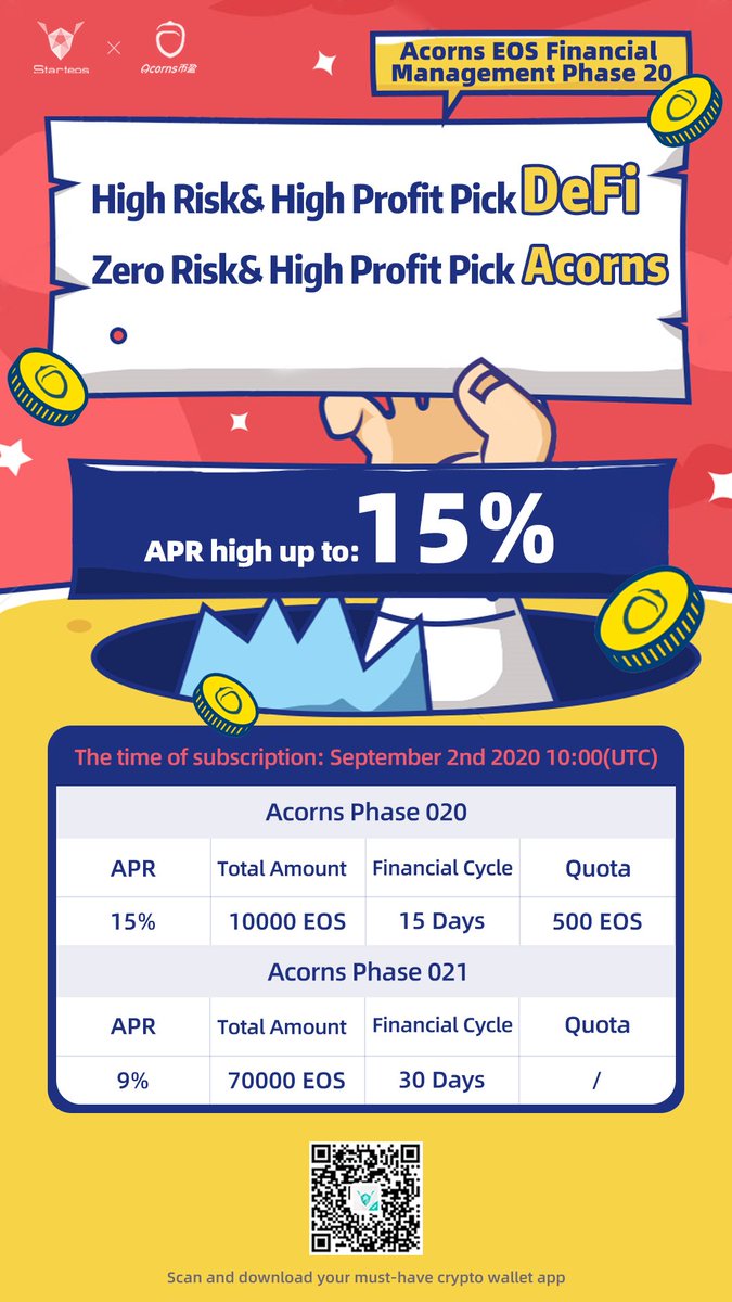 Acorns #EOS Financial Management Plan--Phase 20
With 15% APR!!!