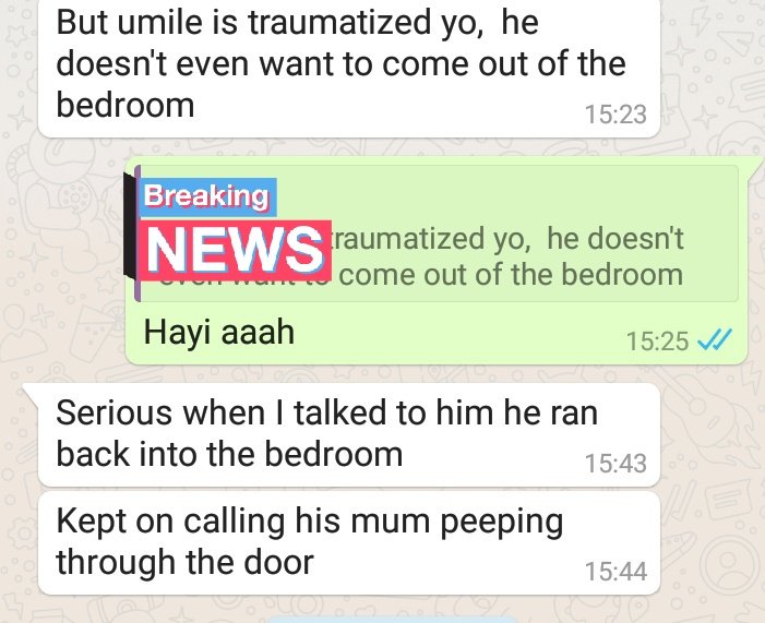 2. The 1st days are bad. Anxiety. Worry and concern over the well-being of the family. At some point I went for 4 straight days without eating, worried about my children. I just can't believe I can be this helpless and watch them bullied. A friend sent this about Cde Umile