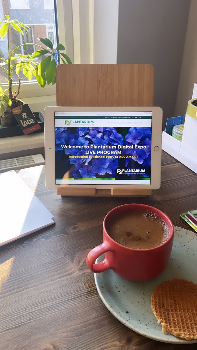 Ready for today’s <a href="/Plantariumbeurs/">Plantarium Digital Expo</a> armed with Greek coffee and stroopwafels