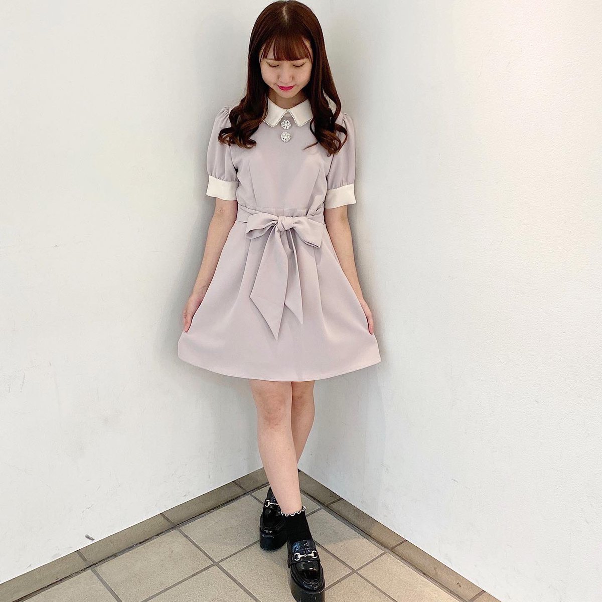 Evelyn Evelyn ラフォーレ原宿 只今より 原宿店限定 パールライン襟op 7 900 Tax 6 900 Tax 原宿限定で 1000円off と人気ワンピースがお得に Getできちゃいます 無理のないご来店を お待ちしております T Co