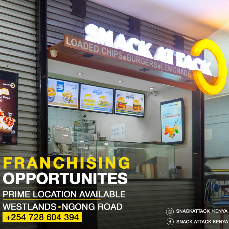 SnackAttackKe's tweet photo. Take up the opportunity and enjoy an already thriving and existing client base.

Contact us today on: 0728604394

https://t.co/RZOXWCiGiJ https://t.co/vPTbMcwLkE