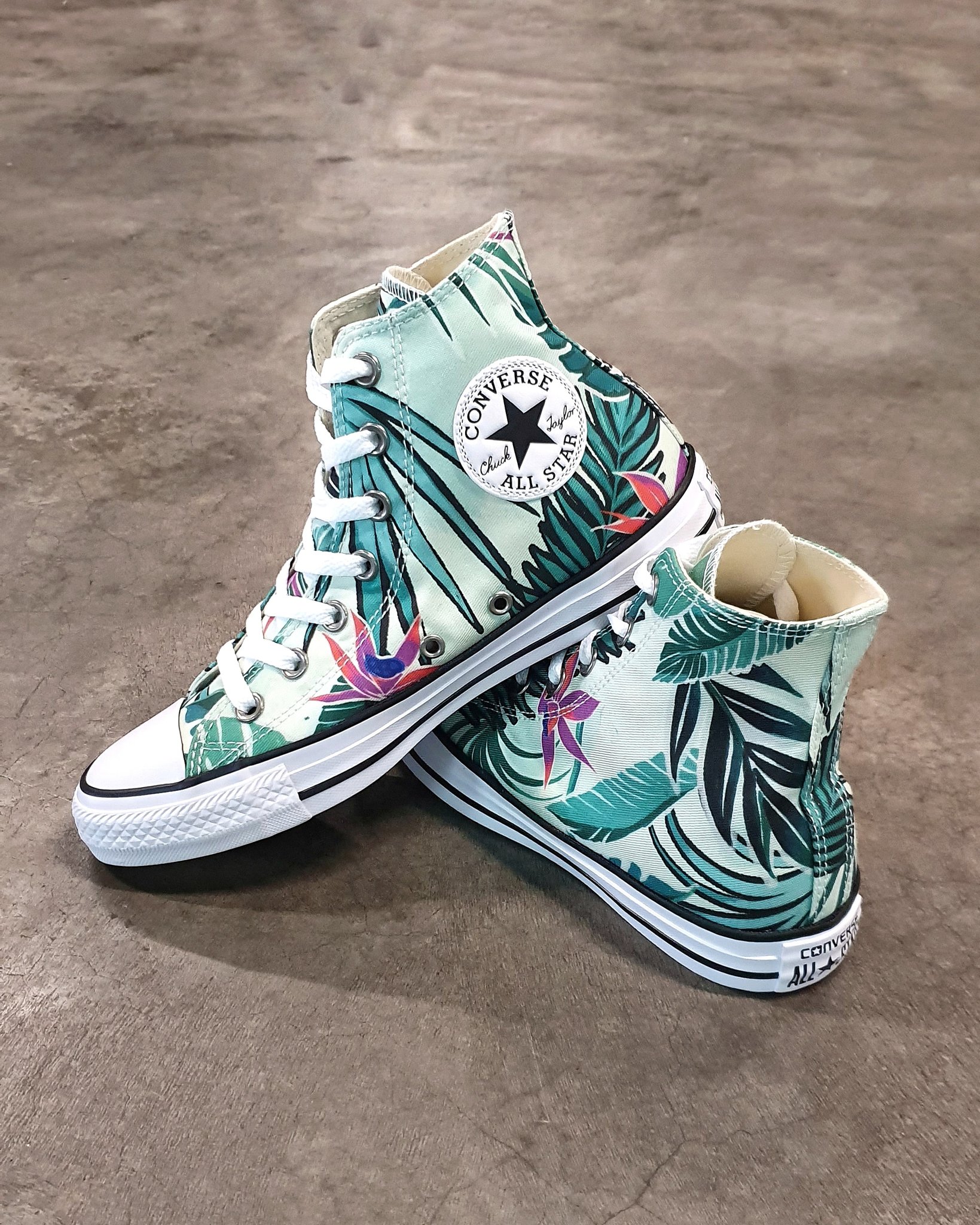 OfficiallyTape on Twitter: CONVERSE . Chuck Taylor All-Star Tropical I R599 I 3-8 Theres no better way to into spring! @Converse have outdone with this floral update to the