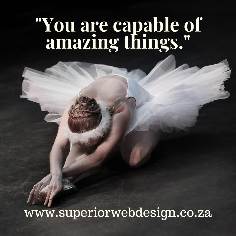 DesignsSuperior's tweet photo. "You are capable of amazing things."

#SWD
#SuperiorWebDesign

For all your website design, maintenance and hosting needs:
https://t.co/6gqW6WXzAQ https://t.co/Wkut6oHoN6