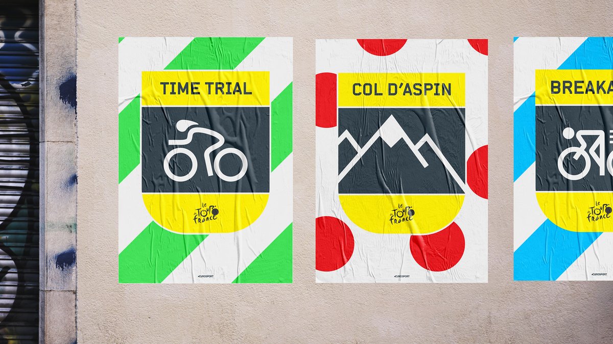 DixonBaxi's tweet photo. Great to see @LeTour back on @Eurosport 🚵🏼‍♂️⚡️

#brandsystem #cycling #sport #typefacedesign #graphicsystem #infographics #motiontheory https://t.co/qgfh9DuZNu