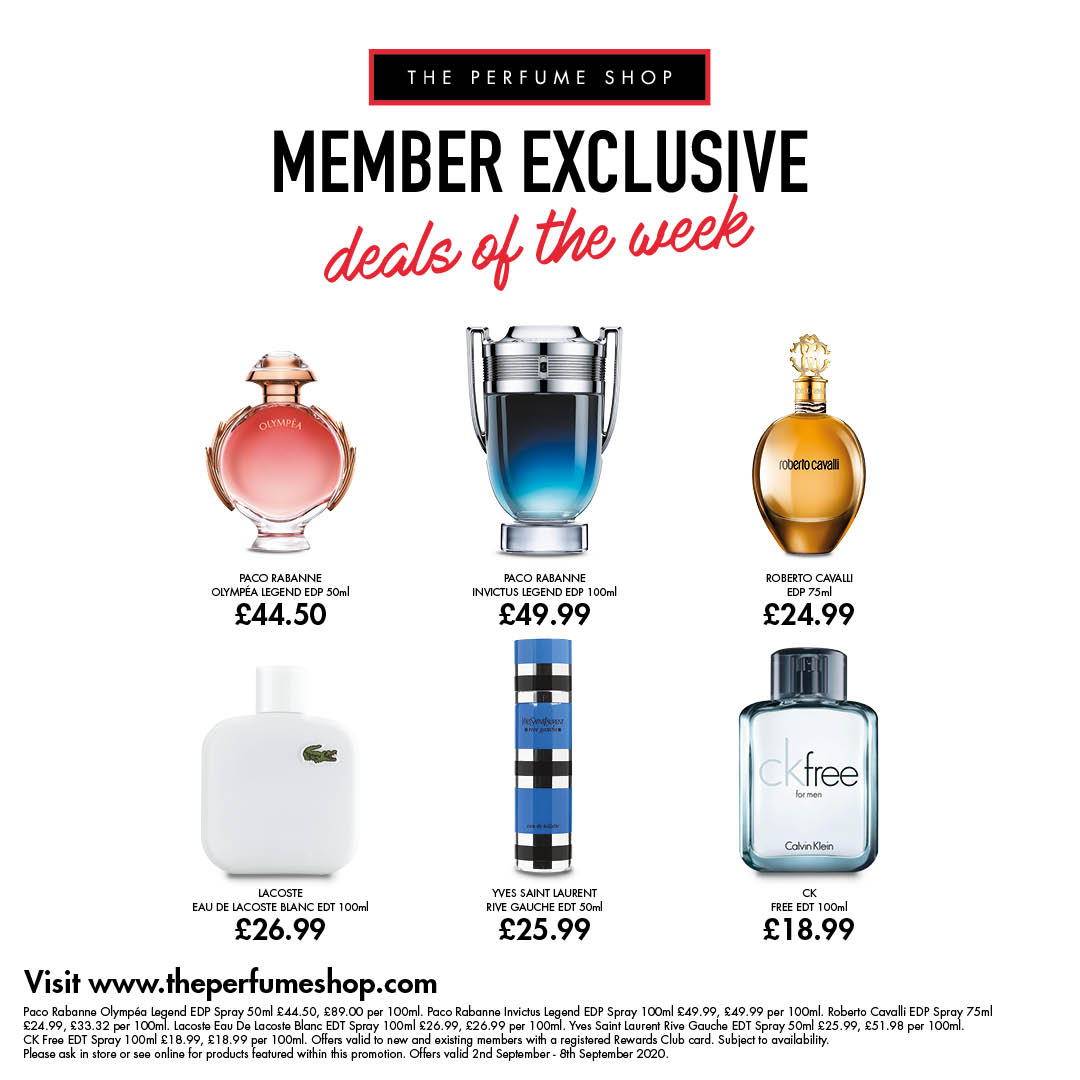 Fort_Shopping's tweet photo. Deals of the Week at The Perfume Shop has had a revamp! These offers are exclusive to their members and it is free to sign up their club. Visit The Perfume Shop in store to discover these and other exclusive offers. https://t.co/9rRlho49Ni