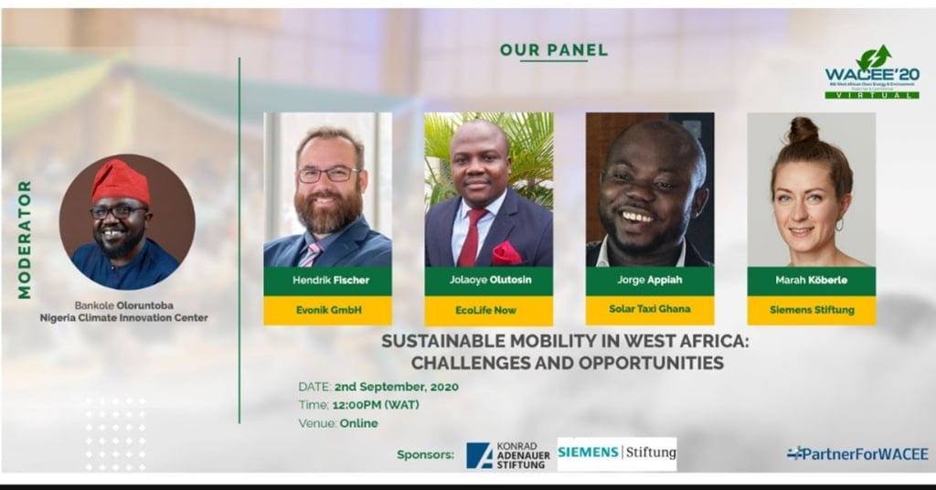 JorgeAppiah's tweet photo. Join in, as we discussed sustainable mobility in West Africa
#WACCE #SolarTaxi https://t.co/Cr9CJfR6IT