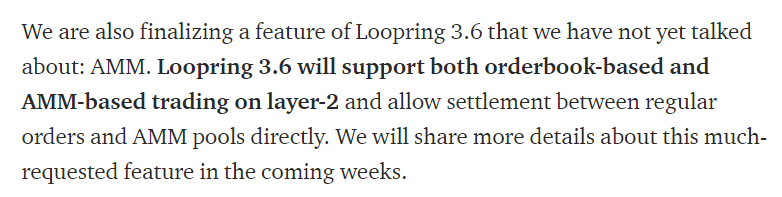 7/ Zero Knowledge based technologies are the most promising. Zk rollups are live on main net by  @LoopringPay, &  @StarkWareLtd are working with many projects to implement this privacy preserving & scaling tech. This tech can scale payments, NTFs & DEXes... https://medium.com/loopring-protocol/loopring-monthly-update-2020-08-9ef0939b09bd