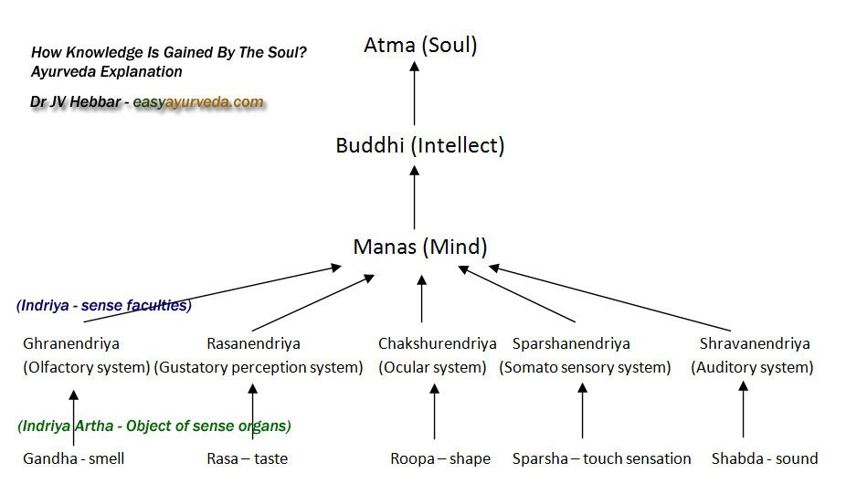 Manas (mind) is the entity that can't be perceived by instruments but is the initiator of all activities.The intimate relationship between Ātmā, Manas, Indriya (sense organs) and Śarīra (body) is what defines Ayurvedic biology.Modern science has never thought on these lines.