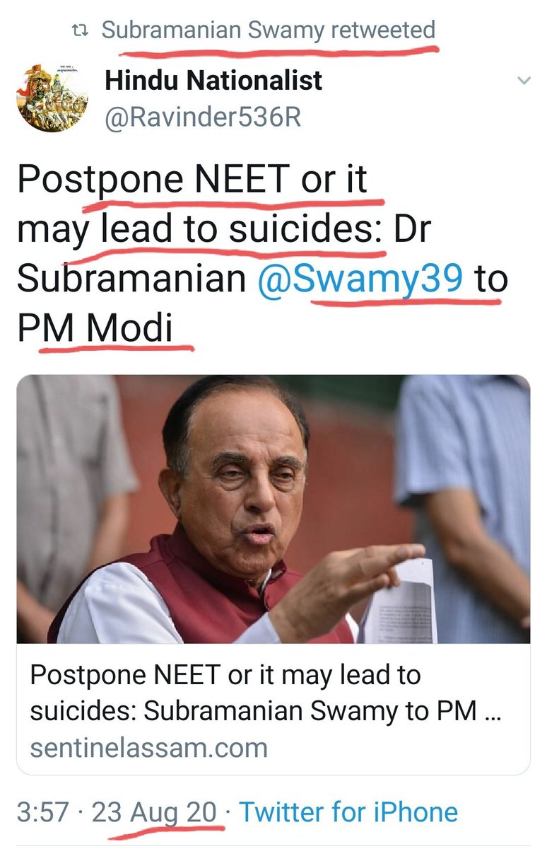 *SCARE MONGERING*Third day, still no response from PM Modi..Swamy can no longer take this slight from Modiji..So, he resorts to scare mongering..*RESULT* Still no response..10/25