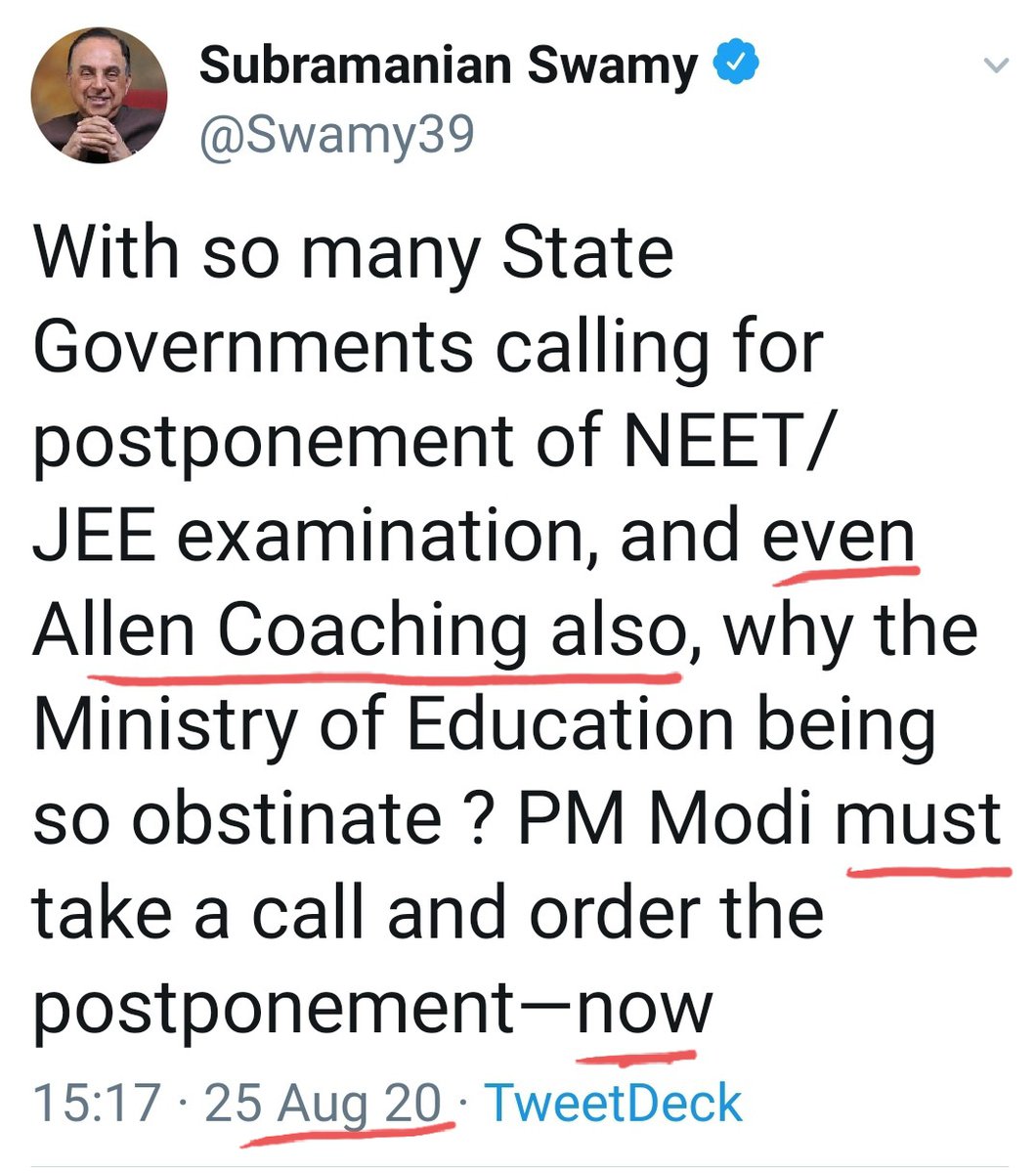 *DESPARATION*By 5th day, Swamy become desparate and claims fight between coaching mafias and students.Shamelessly takes support of coaching mafia since it serves his objective.*RESULT* No response.12/25