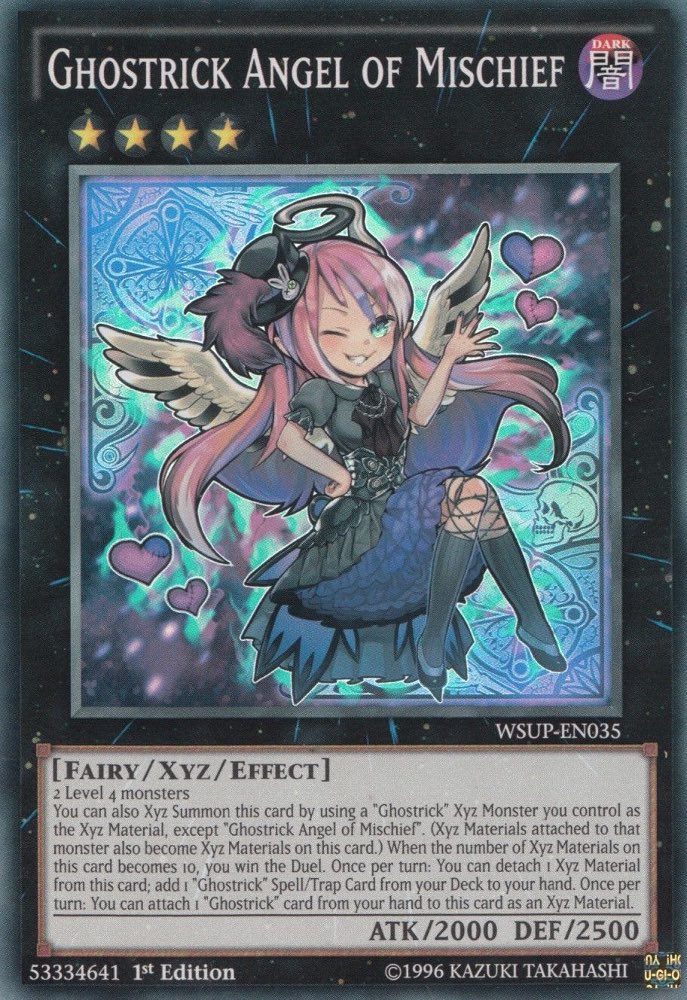 609. Ghostrick Angel of Mischief

First released in Japanese in 2014 and in English in 2015

<a href="/TokenBlackYgo/">Token Black BCH</a> thanks for the request! 

What is everyone’s favourite ‘Duel Winner’ card? 
#YuGiOh