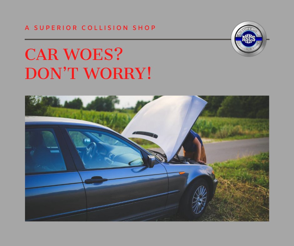 A_SuperiorShop's tweet photo. Car woes? Don’t worry! A Superior Collision Shop will keep you mobile! https://t.co/hdXbJ8yS9b. #CarGramm #CarSpotting #InstaCar #LuxuryCars #CarLife #FenderBender #BodyShop #AutomobileIndustry #Automobiles #MechanicLife #SpeedWagon #AutoBodyShopRepair #MobilityFirst https://t.co/huN7qNyqBr