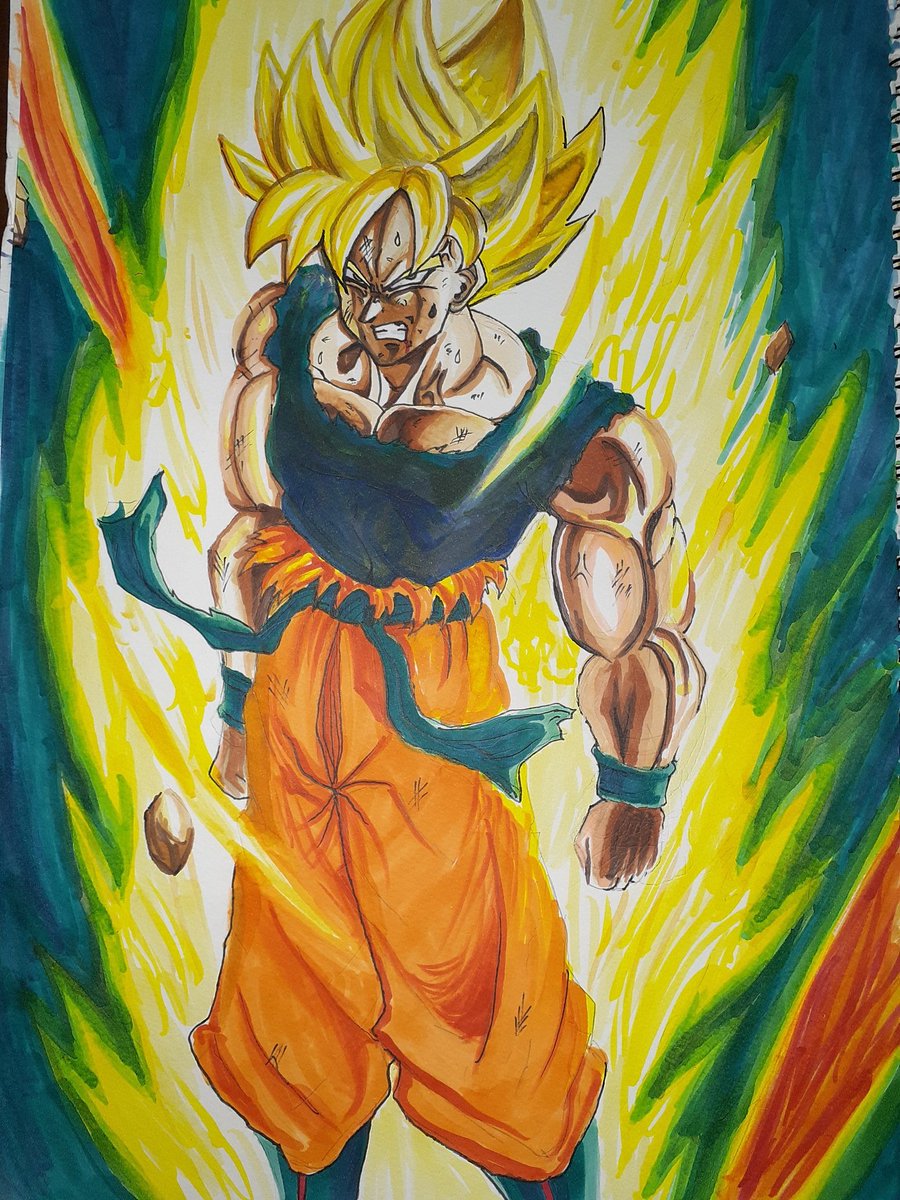 辛味噌ラーメン Auf Twitter 出来ました ドラゴンボール ドラゴンボールz 孫悟空 そんごくう 超サイヤ人 フリーザ 絵描きさんと繋がりたい 絵描きさんと仲良くなりたい イラスト好きな人と繋がりたい アナログ絵 ドラゴンボールイラスト アニメ好きと