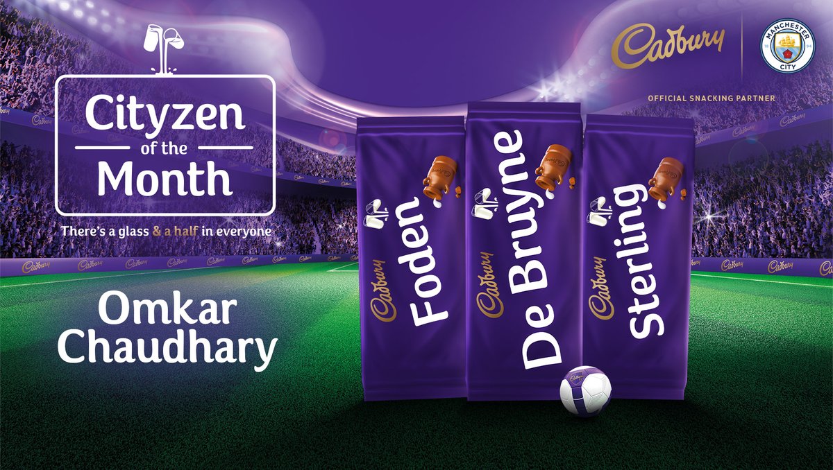 Our <a href="/CadburyUK/">Cadbury UK</a> Cityzen of the Month is awarded to Omkar Chaudhary, of Tilak Nagar, Mumbai , who will receive personalised Man City Dairy Milk bars as a thank you for everything he has done for his local community 💙

More: manc.it/2GeUf08