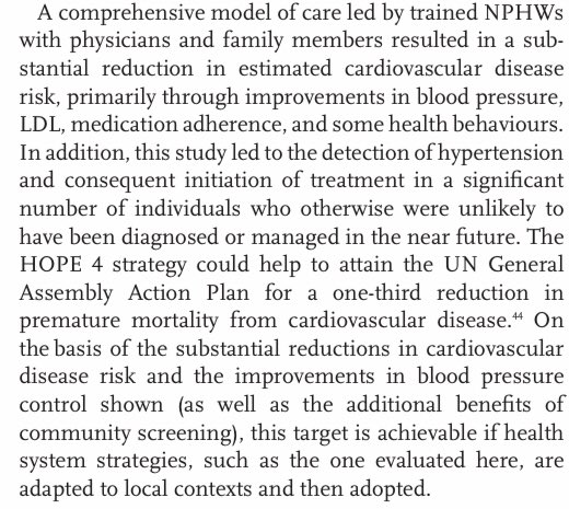 & the final No 12!  #ESCCongress A community led study by non-physician-HCW improved  #adherence, lowered BP & lowered CVS risk! In  &  Together we can get BP lower & IMPROVE OUTCOMES  @AnastasiaSMihai  @ecgrhythms  @ISHBP  @ALEX_MISCHIE  @iamritu  #epeeps  @VijayKunadian  @EkateriniL