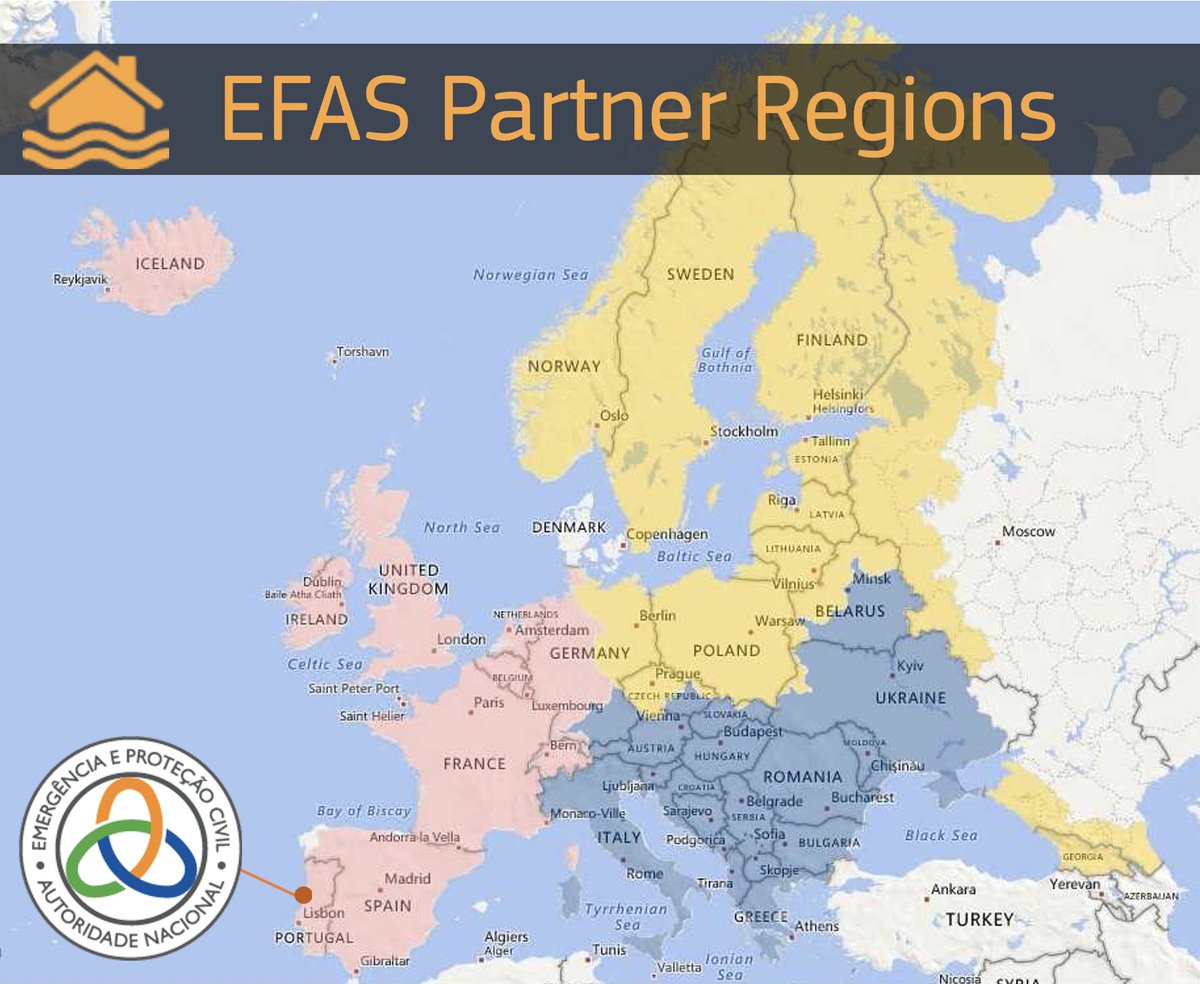 🇵🇹 Our European Flood Awareness System (#EFAS) proudly welcomes the National Authority for Emergency and Civil Protection, Portugal as a new EFAS Third Party partner! 
Partners are our first point of contact for disaster early warning. <a href="/ProteccaoCivil/">Autoridade Nacional de Emergência e Proteção Civil</a>