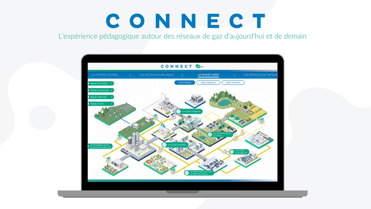 Connect, l’expérience pédagogique autour des réseaux de gaz d’aujourd’hui et de demain est en ligne!
connect.grtgaz.com
 #ConnectGRTgaz #SmartGrid #GazRenouvelables #TransitionEnergetique
