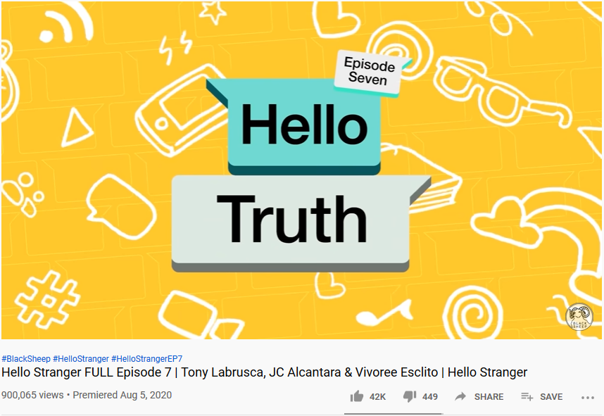 swingtime16's tweet image. #HelloStrangerEP7 just hit 900K views on youtube! We're not that far from 1M...

Congrats @Black_SheepPH @tonythesharky @imJCAlcantara @petersenvargas @mister_angst @krizgazmen @Migs_Almendras @vivoree @patrickquiroz_ @gasvicencio and the rest of the HS team!