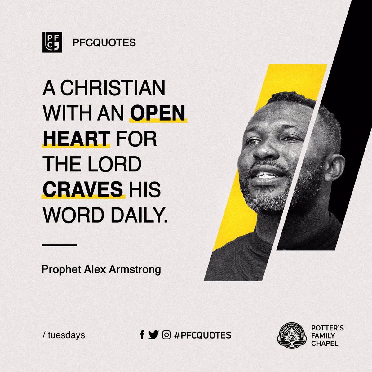 PF_chapel's tweet photo. #PFCQuotes #ProphetAlexArmstrong #GraceAndPower https://t.co/EUAHiVyYGO