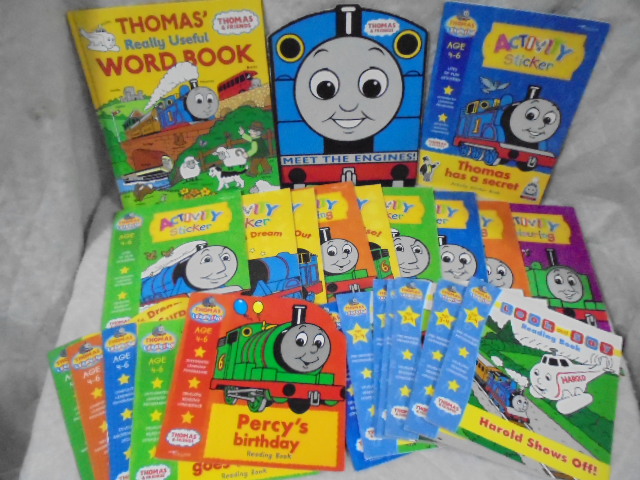 ママのガレージセール 本日入荷 洋書 機関車トーマスと仲間たち Thomas Learningシリーズ他 英語絵本 ワーク 全24冊 4 900円 税込5 390円 中古教材 幼児教材 英語教材 子供英語 洋書 機関車トーマスと仲間たち Thomaslearning 英語絵本