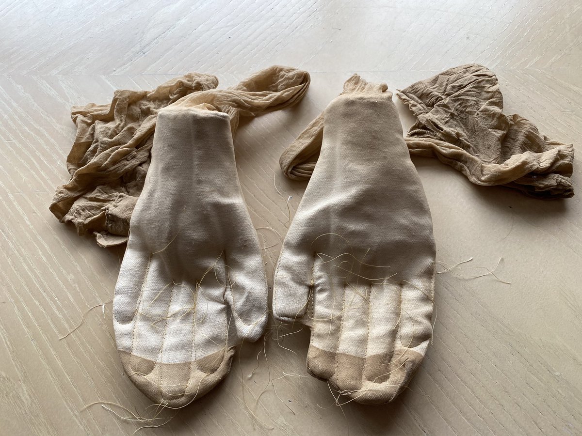 loubakerartist's tweet image. #septtextilelove @seam_collective #Currentproject: #bodyparts #obsession #frankenstein #maryshelley #monster #selfportrait #self #other #stitch #canvas #tights #softsculpture #sculpture #mafineart #bathspastillmakes #research #hands #sloppycraft #abject #kristeva #uncanny #freud