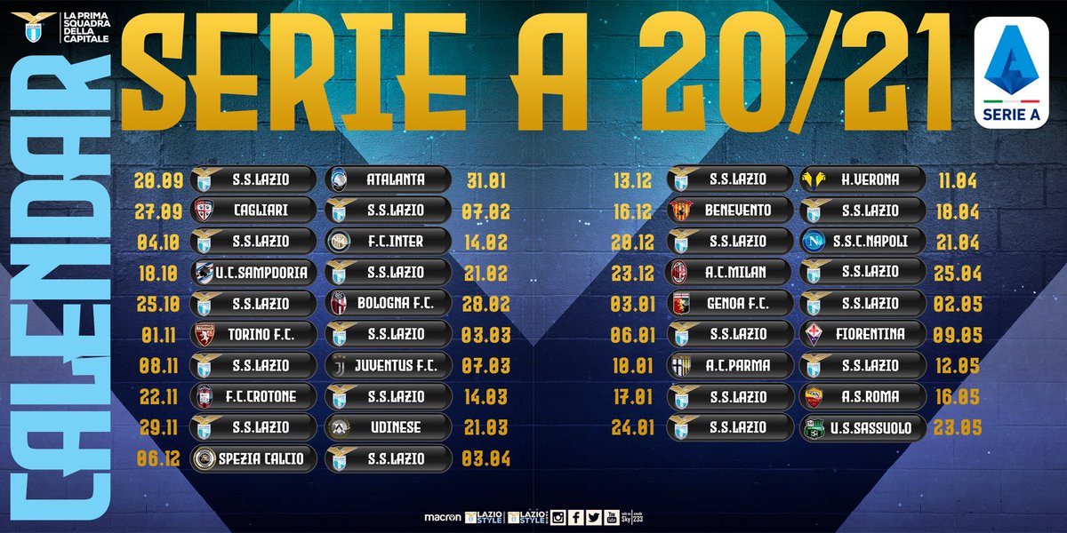 #SerieATIM 📅

Ecco il nostro calendario

#CMonEagles 🦅