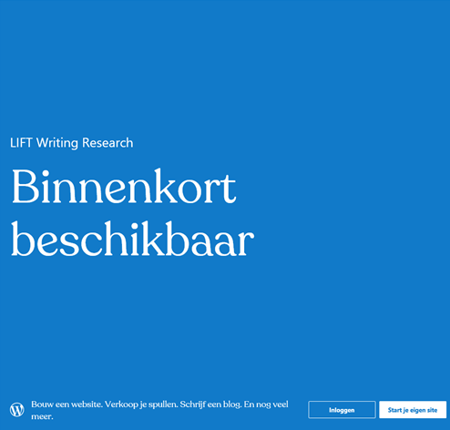 LiftWriting's tweet image. Ter info: de website van LIFT is tijdelijk niet beschikbaar. In oktober komt de geüpdatete website online met informatie, materiaal (voor beoordeling en feedback), en publicaties.