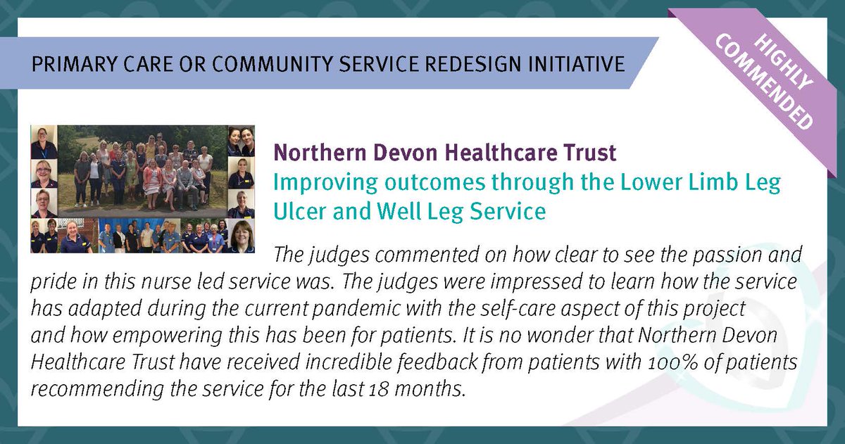 HSJ_Awards's tweet photo. The highly commended team and project for the #HSJValue Awards 2020 Primary Care or Community Service Redesign Initiative is @ndht - congratulations to you all! https://t.co/7abh9prw2q