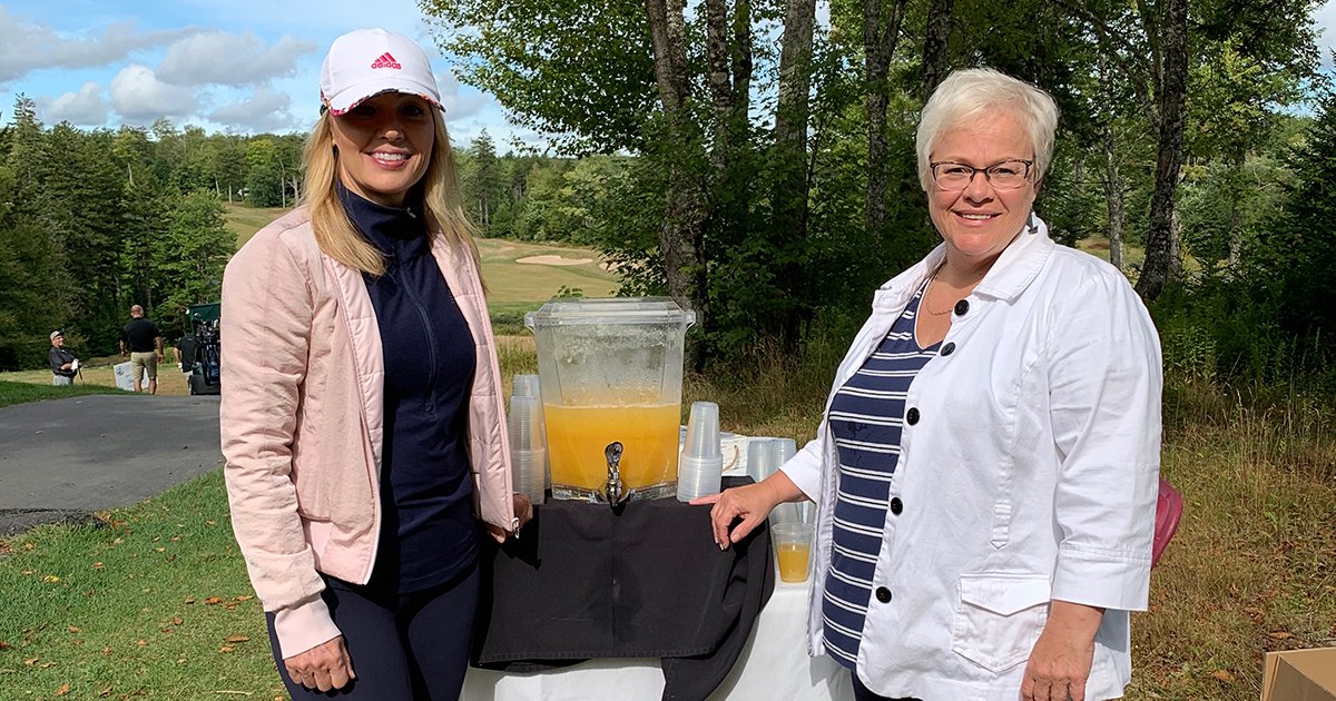 Thank you to our Silver Sponsor <a href="/oakislandresort/">Oak Island Resort & Conference Centre</a> for looking after our golfers visiting hole 3 at <a href="/glenarbour/">Glen Arbour GC</a> for CANS 2020 <a href="/GallagherGlobal/">Gallagher</a> Golf Tournament.