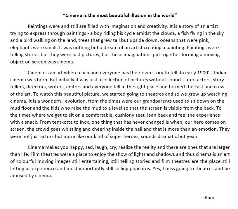 ram_2404's tweet photo. This is something that I felt to write about and it is just my own feeling towards cinema. Do give it a read !

~ Inspired by @cinemapayyan  to express my views and feel towards this wonderful art. https://t.co/bU1nuu4pFg