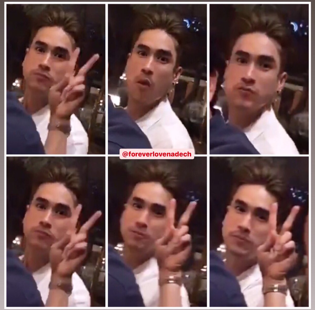Haha! This cutiepie!  I really love his new hairstyle.  #nadech  #ณเดชน์