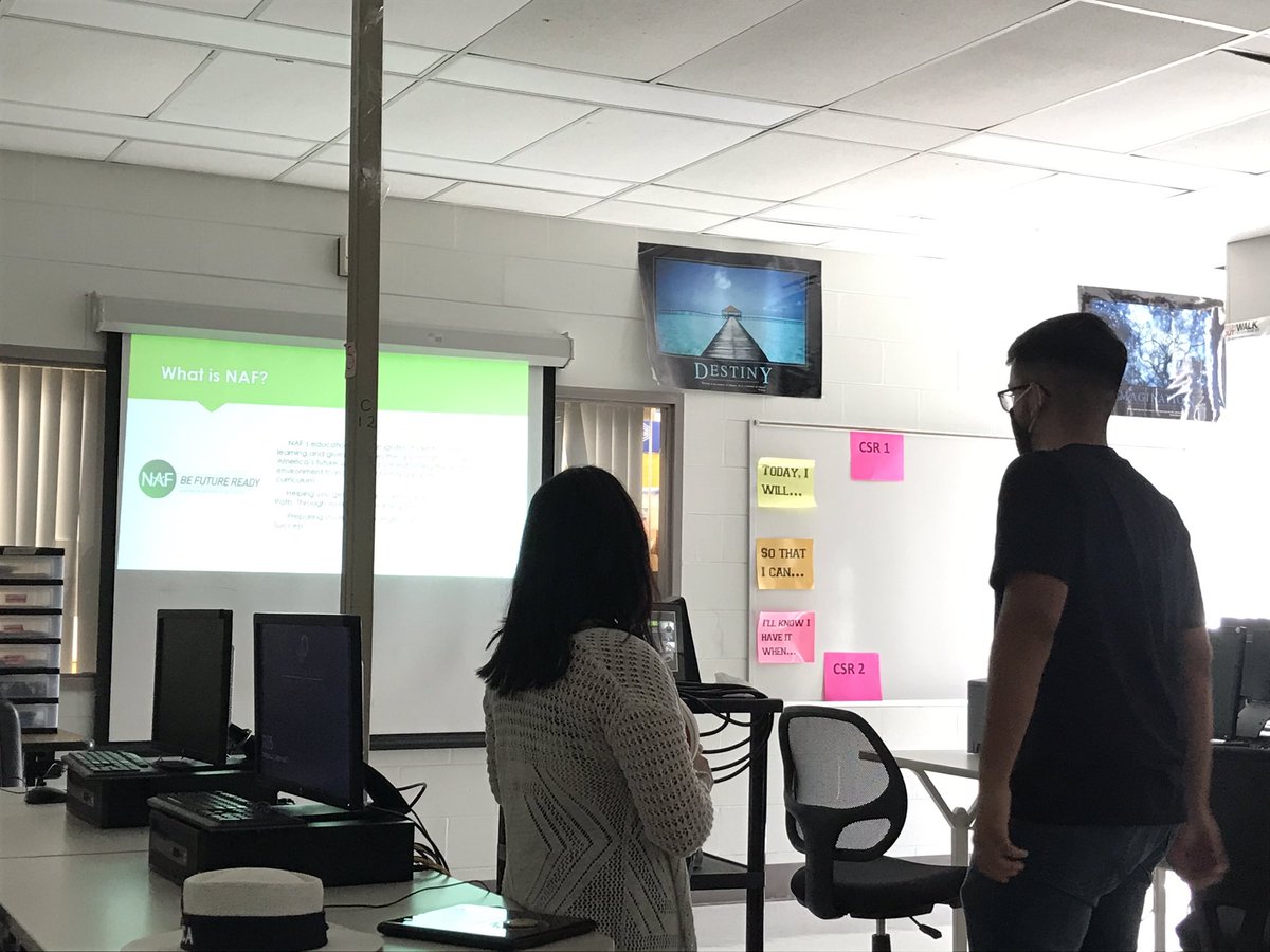 Excited to see our <a href="/NAFCareerAcads/">NAF</a> Academies of Mechatronics and Hospitality &amp; Tourism start off strong! <a href="/LetoHighSchool/">Leto High School</a> @LHSMcCoy