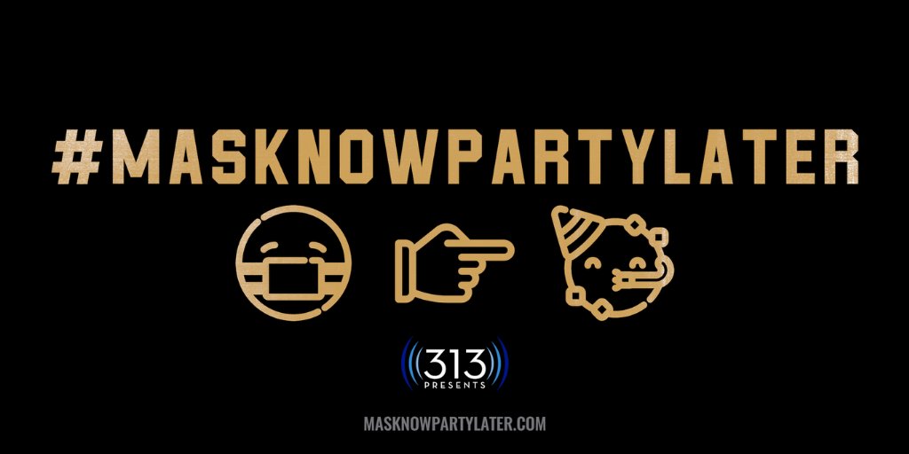 MeadowBrookAmp's tweet photo. #MaskNowPartyLater x #TogetherDetroit https://t.co/RgEvQUM5X8