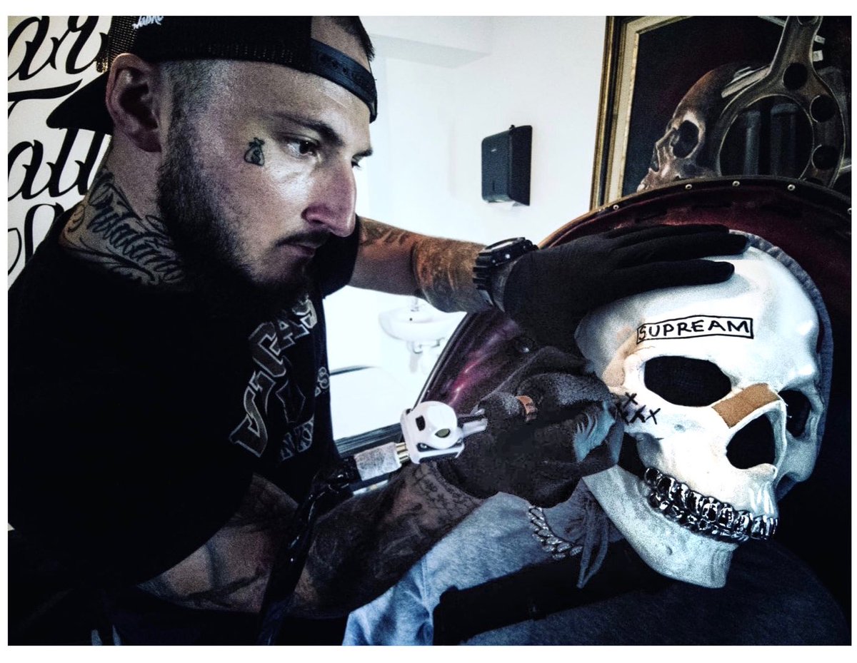 Vladimir Cauchemar Face Tattoo At Sethgueko Tattooshop Vladimir Cauchemar Face Tattoo At Sethgueko Tattooshop
