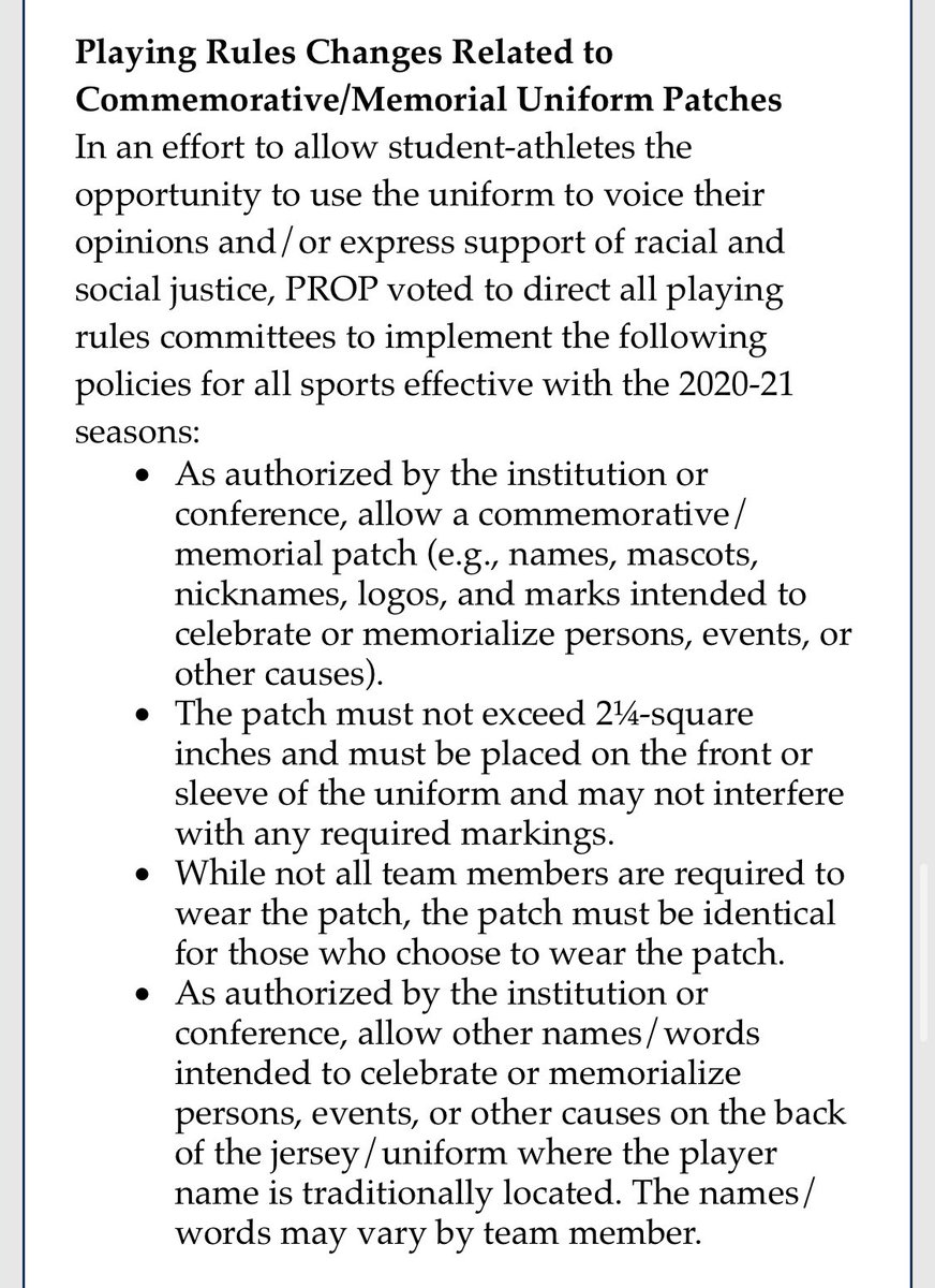 bradyklain's tweet image. Here are some of the new COVID-19 guidelines that the @NFFNetwork has put in place this morning for the upcoming College Football season.